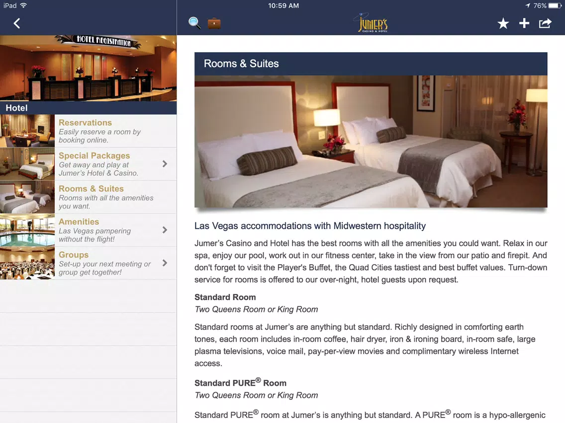 Jumer’s Casino & Hotel iPad Screenshots