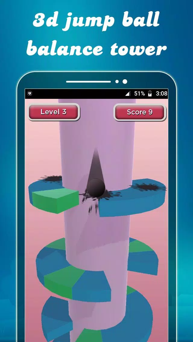 3d Helix Jump Ball – Tower Balance Game Screenshots