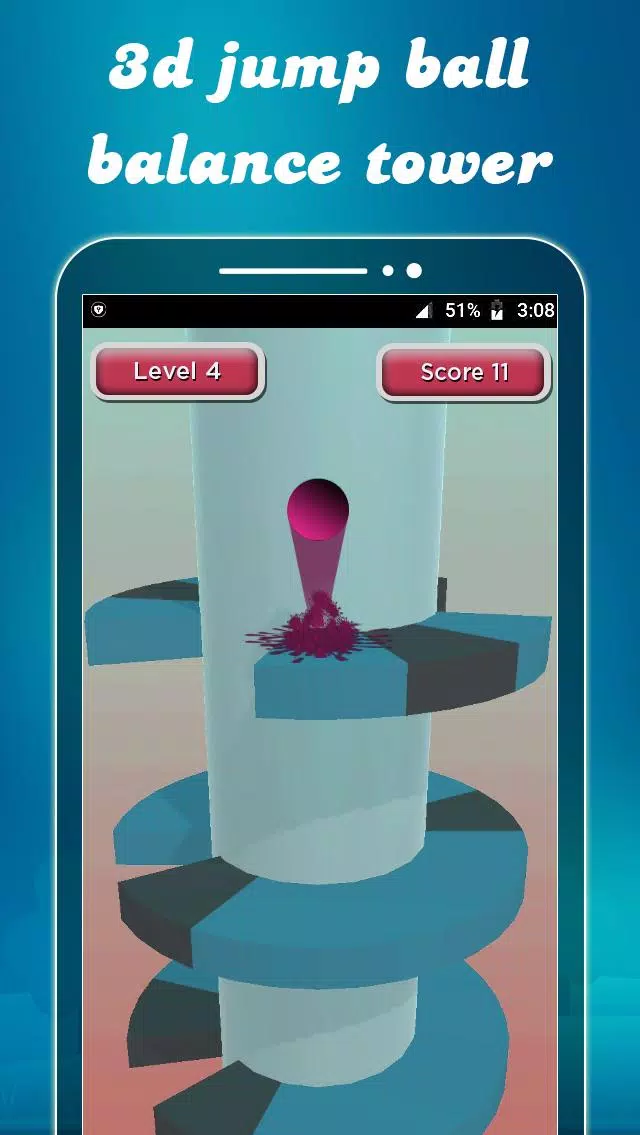 3d Helix Jump Ball – Tower Balance Game Screenshots