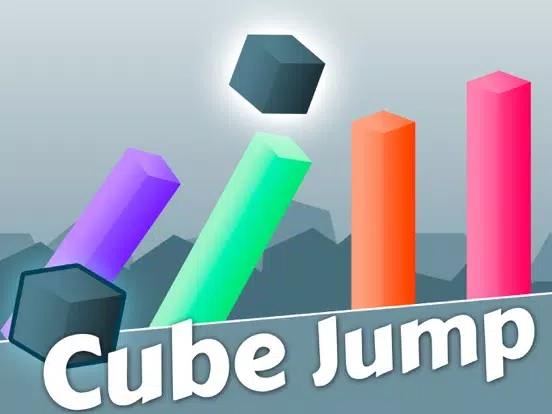 Mr Cube Dashed Jumps - Jumping on Pillar Games iPad  سکرین شاٹس