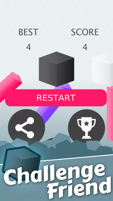 Mr Cube Dashed Jumps - Jumping on Pillar Games سکرین شاٹس