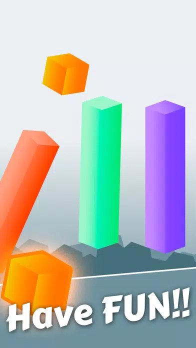 Mr Cube Dashed Jumps - Jumping on Pillar Games سکرین شاٹس