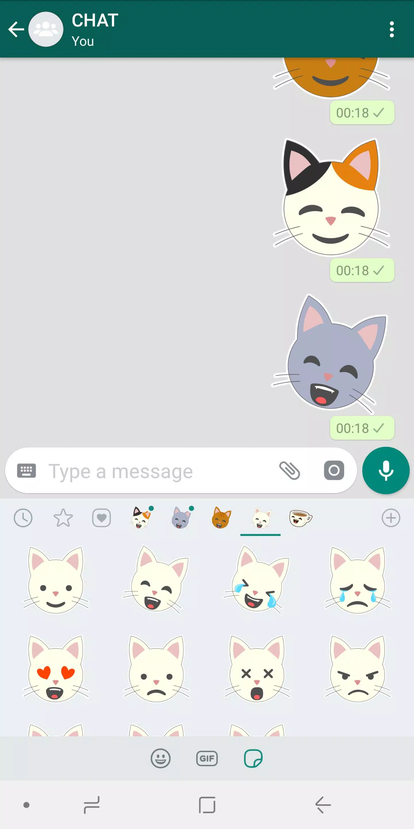 Cat Stickers WAStickerApps Screenshots