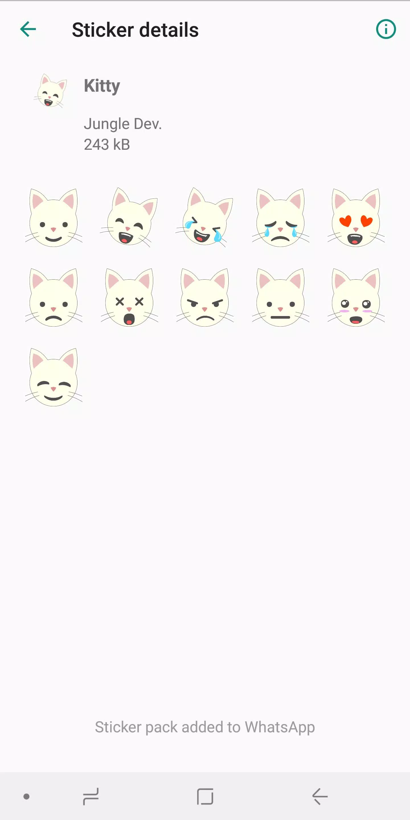 Cat Stickers WAStickerApps Screenshots