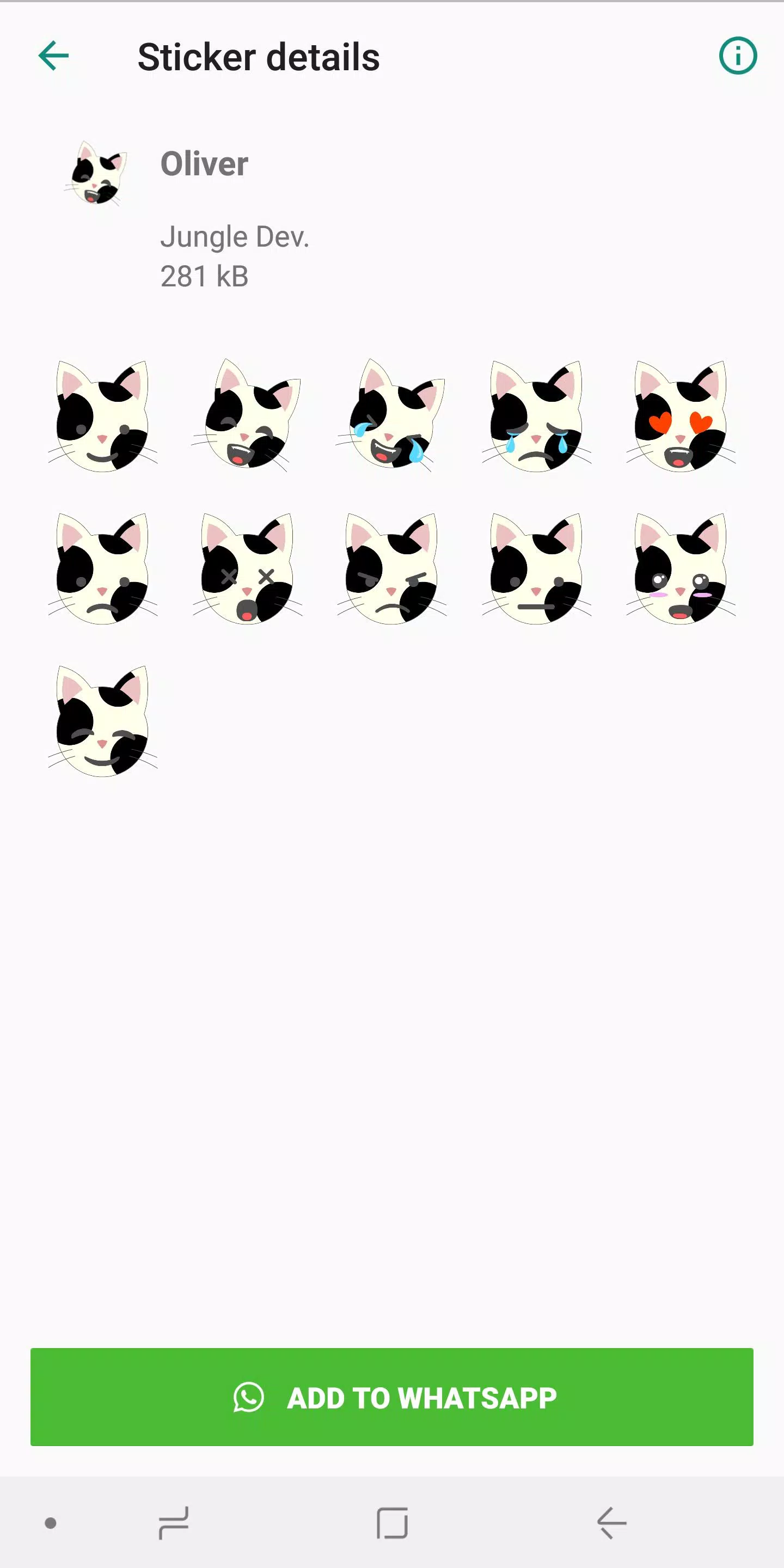 Cat Stickers WAStickerApps Screenshots