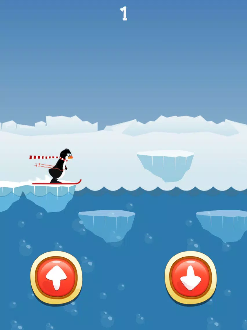 Penguin Ski - frozen penguin iPad Screenshots