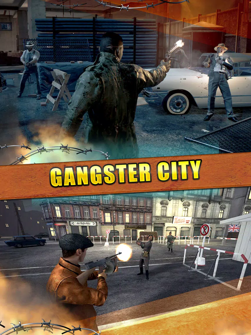 Capturas de tela do Elite Shooting Gangster City 3D - Crime Defense Mafia War Free iPad 