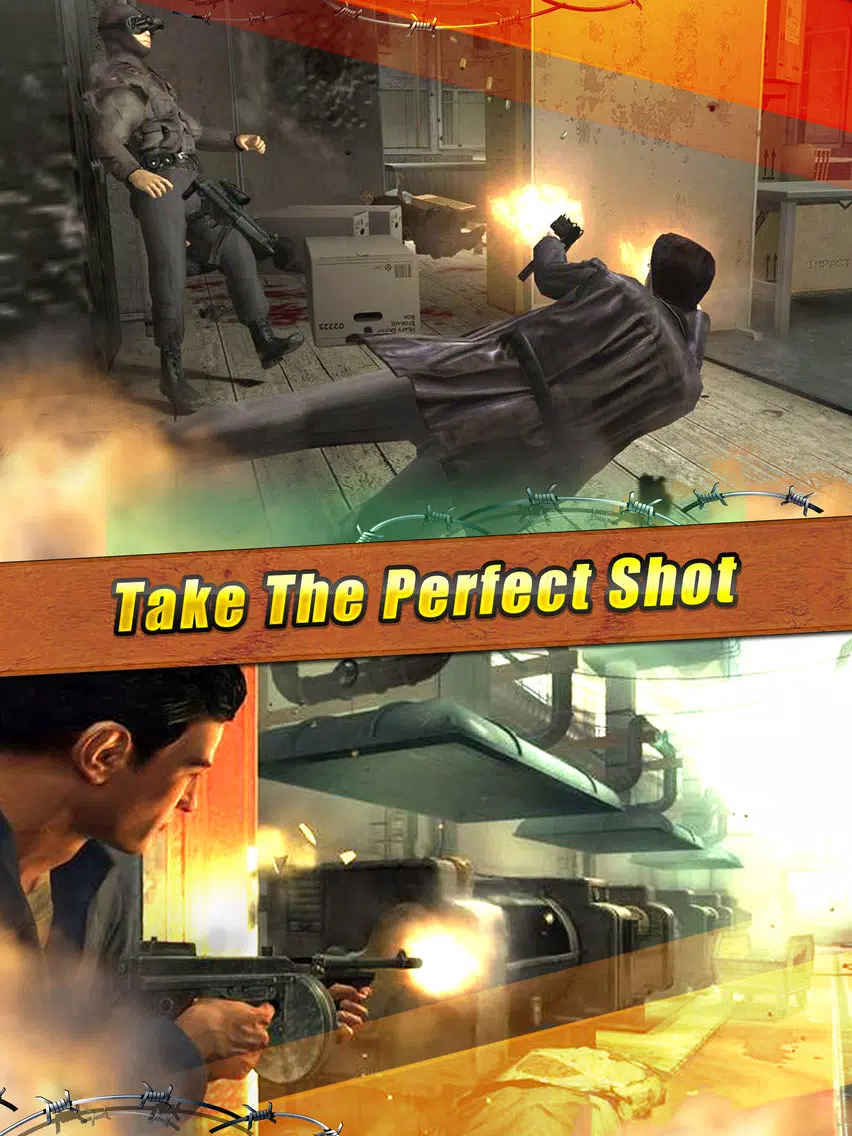 Capturas de tela do Elite Shooting Gangster City 3D - Crime Defense Mafia War Free iPad 