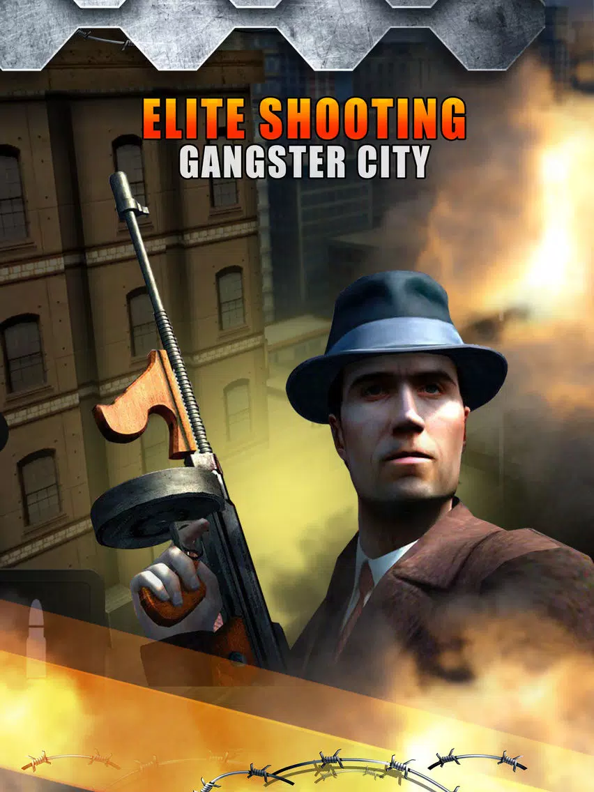 Capturas de tela do Elite Shooting Gangster City 3D - Crime Defense Mafia War Free iPad 