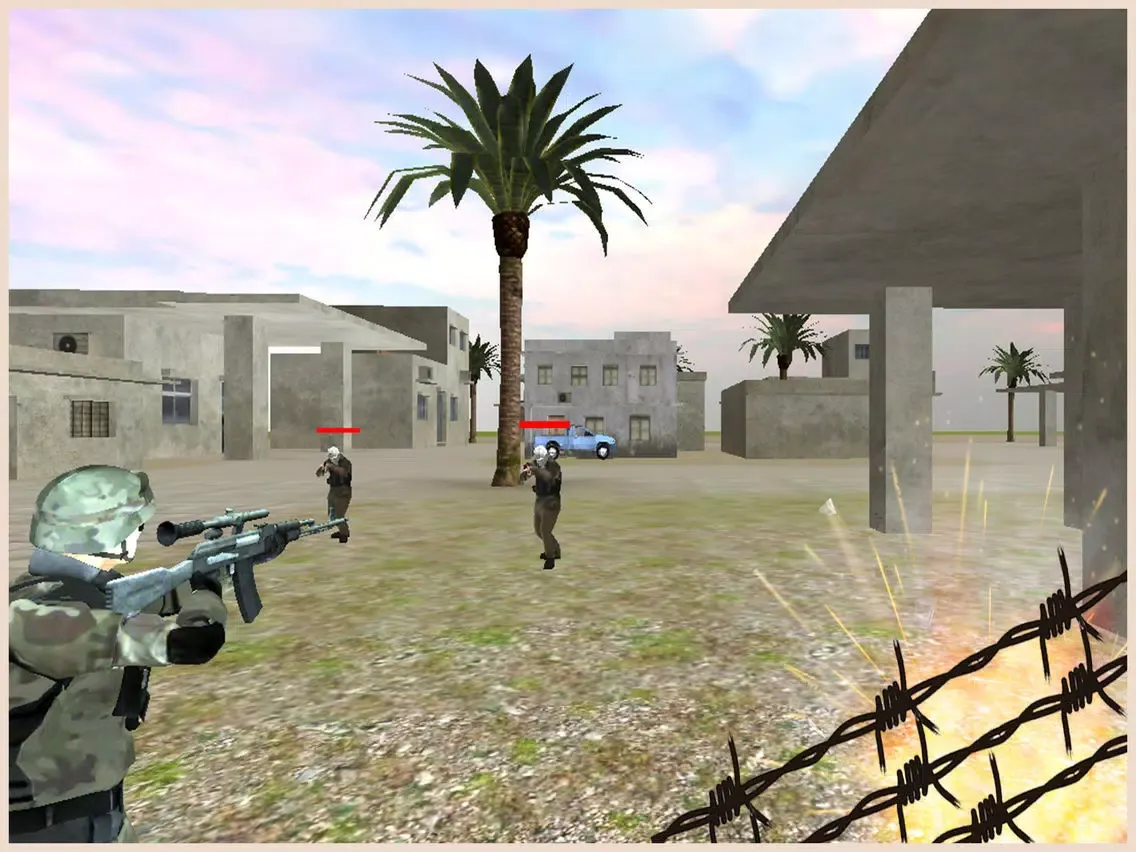 Frontline Commando Adventure - IGI Desert Storm iPad  Screenshots
