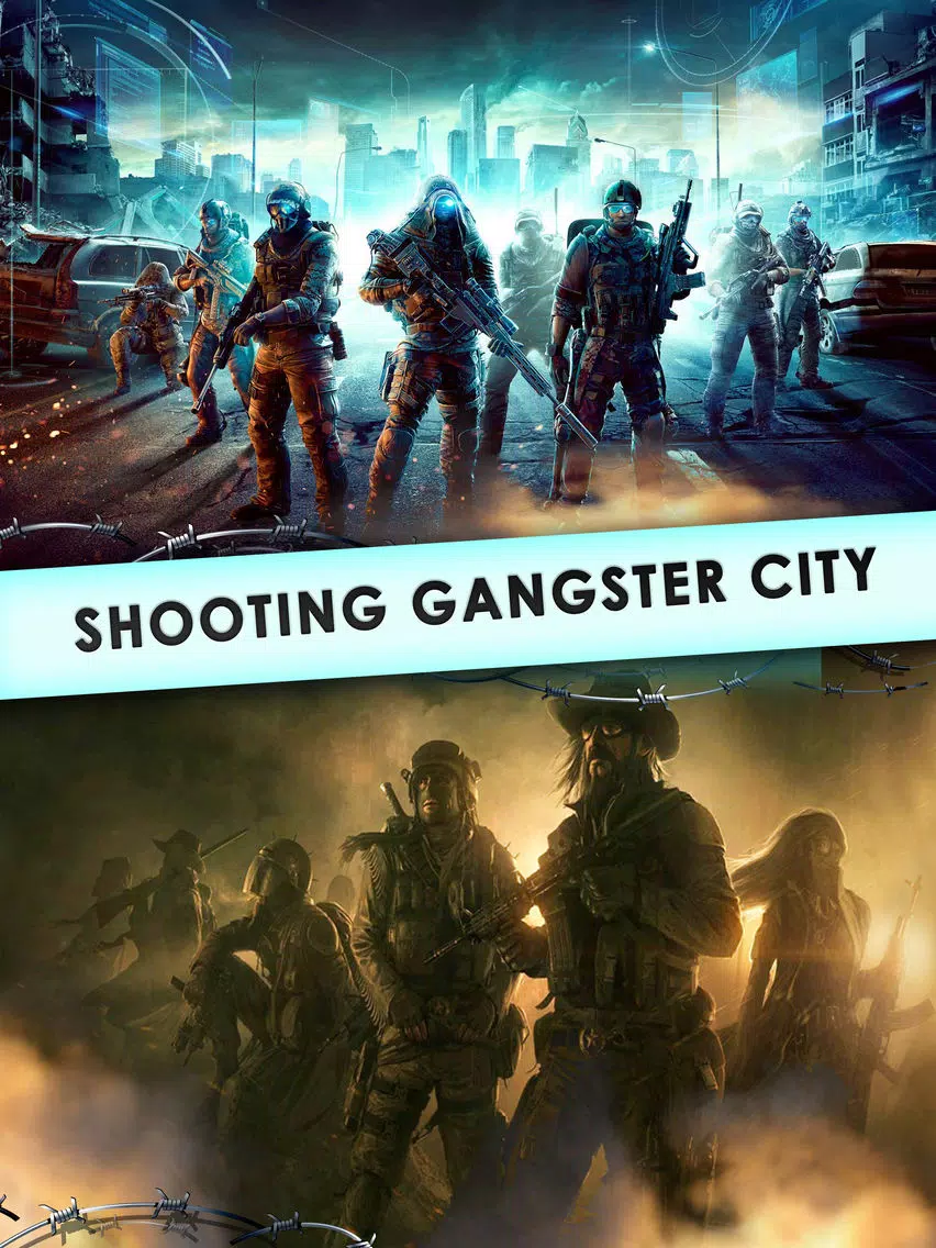 Sniper Shooting Gangster City - Last Civil War Survival iPad  Screenshots