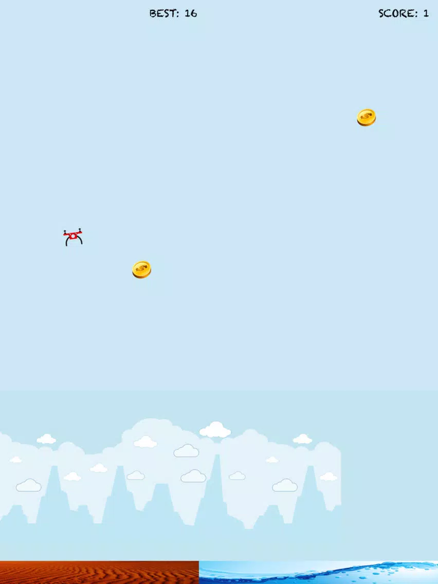 ภาพหน้าจอของ Flappy Drone: Crash Plane Flying Sky Racing Game iPad 