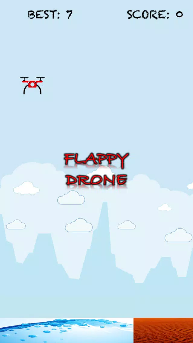ภาพหน้าจอของ Flappy Drone: Crash Plane Flying Sky Racing Game