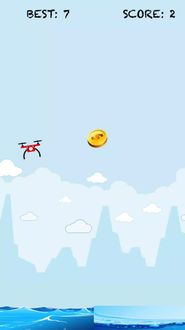 ภาพหน้าจอของ Flappy Drone: Crash Plane Flying Sky Racing Game