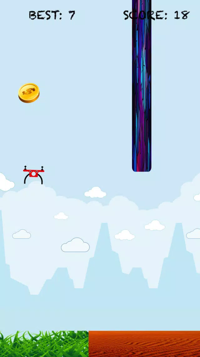 ภาพหน้าจอของ Flappy Drone: Crash Plane Flying Sky Racing Game