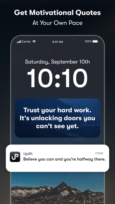 Uplift - Motivation Quotes App Screenshots