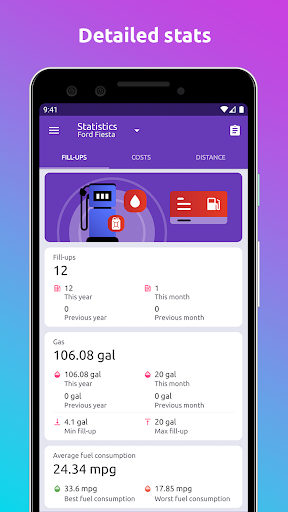 Fuelio: gas log & gas prices Screenshots