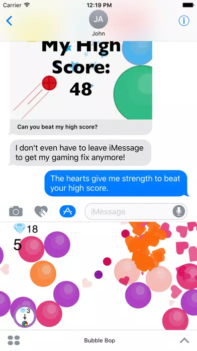 Capturas de tela do Bubble Bop - Arcade Game for iMessage