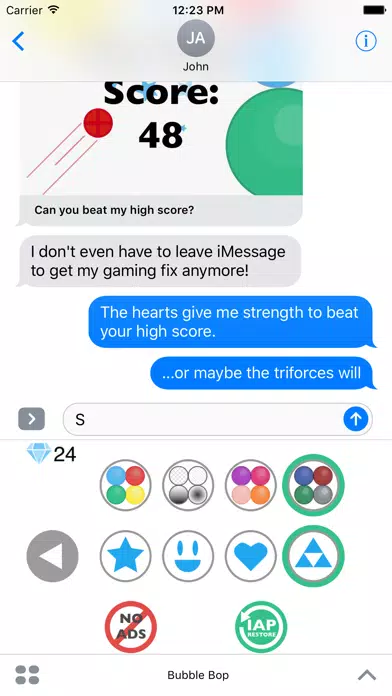 Capturas de tela do Bubble Bop - Arcade Game for iMessage
