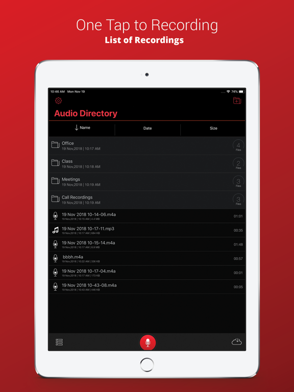 تصاویر Voice Recorder Plus Pro iPad