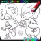Animals coloring book