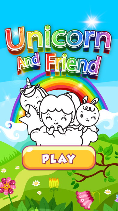 ภาพหน้าจอของ Unicorn And Friend Color Book