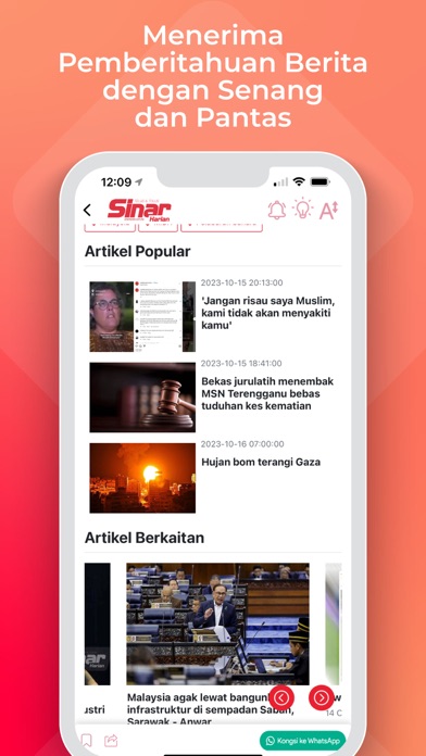 ภาพหน้าจอของ Sinar Harian - Berita Terkini