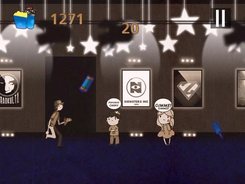 Ảnh chụp màn hình của A Popcorn Adventure - Dark Rush in a Cinema - Free Mobile Edition iPad 