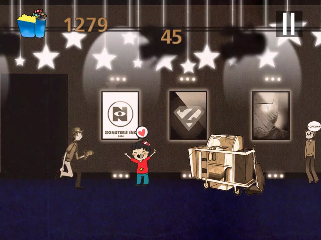 Ảnh chụp màn hình của A Popcorn Adventure - Dark Rush in a Cinema - Free Mobile Edition iPad 