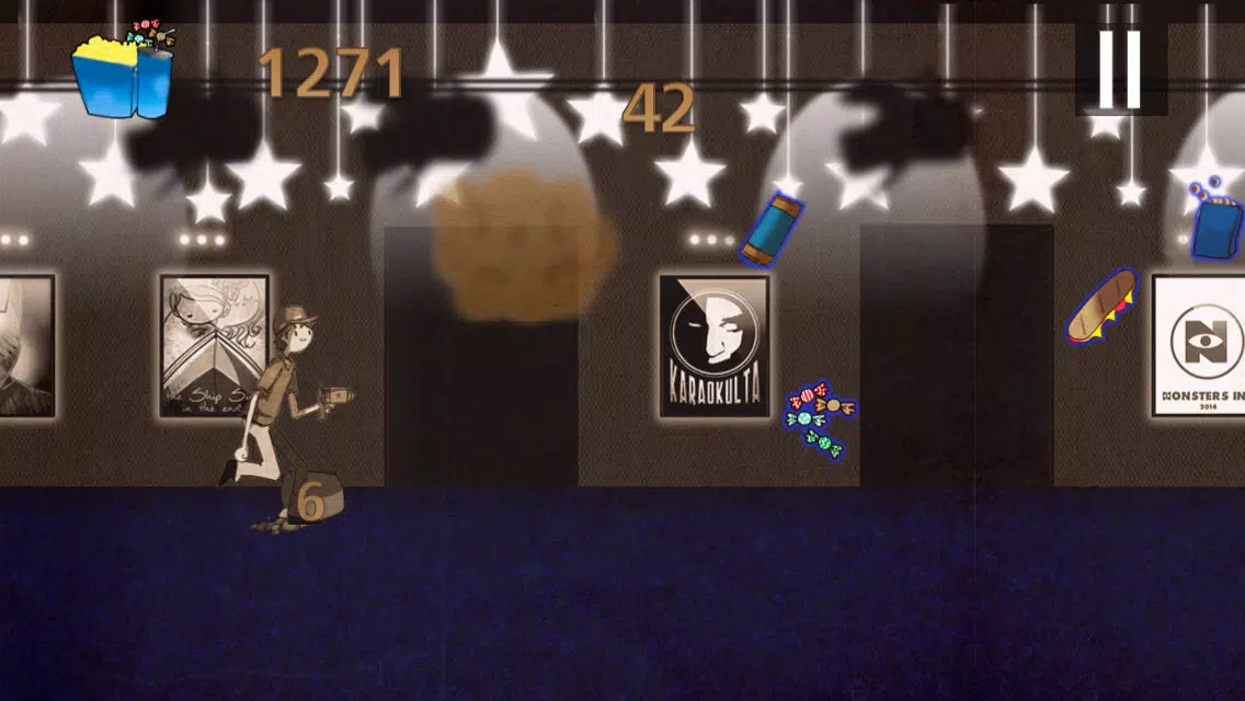 Ảnh chụp màn hình của A Popcorn Adventure - Dark Rush in a Cinema - Free Mobile Edition