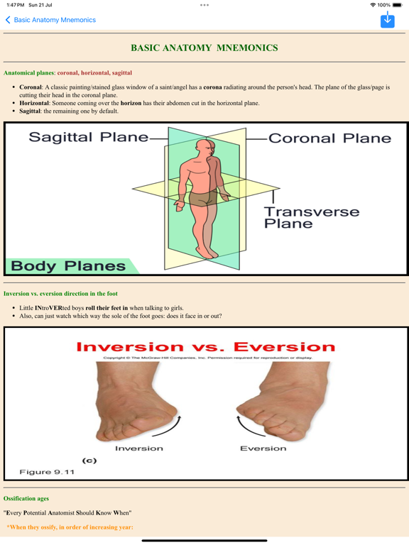 All Medical Mnemonics App iPad Screenshots