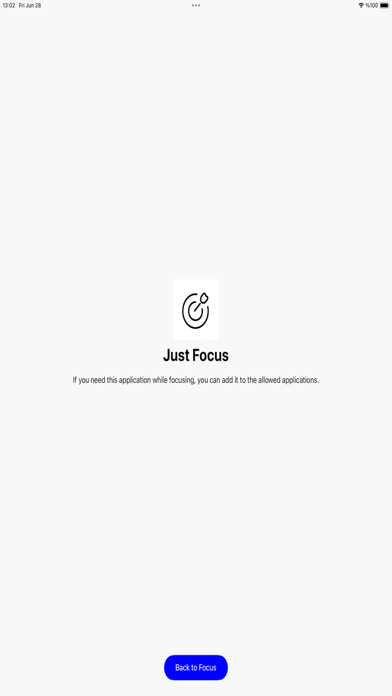 ภาพหน้าจอของ Just Focus Timer