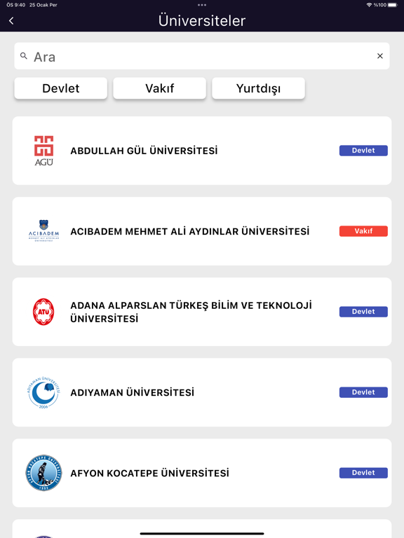 Sınava Odaklan: YKS DGS LGS iPad Screenshots