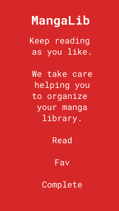 Manga List Screenshots