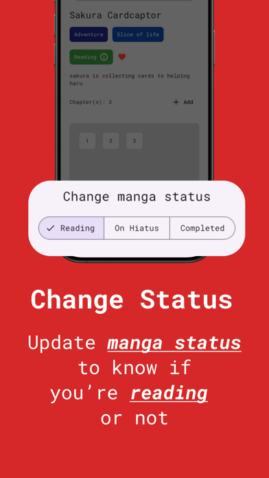 Manga List Screenshots