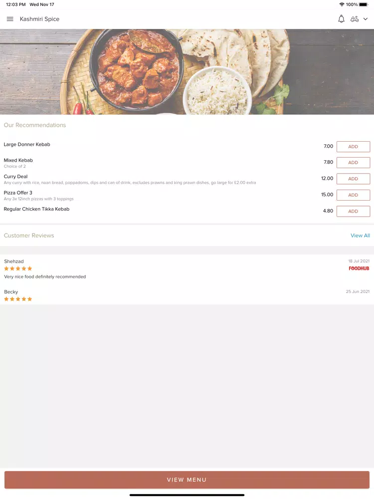 Kashmiri Spice Burnage. iPad Screenshots