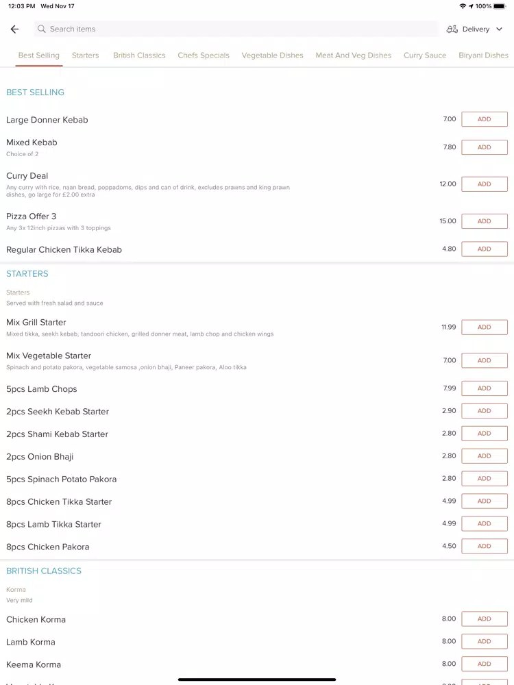 Kashmiri Spice Burnage. iPad Screenshots