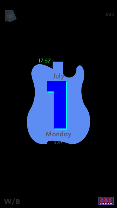 GuitarSilhouetteCalendar Screenshots
