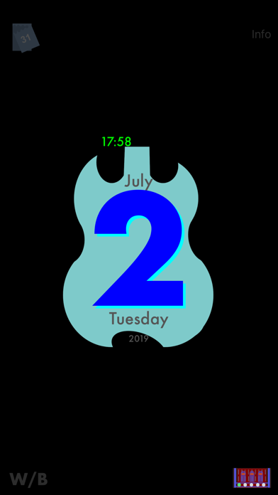 GuitarSilhouetteCalendar Screenshots