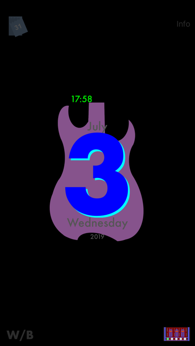 GuitarSilhouetteCalendar Screenshots