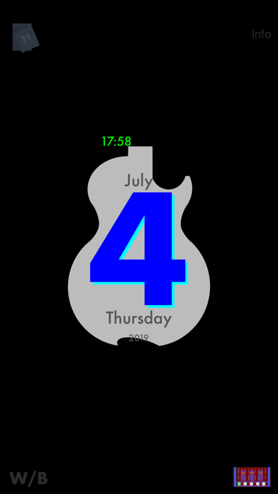 GuitarSilhouetteCalendar Screenshots