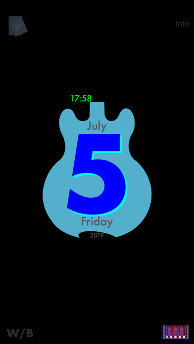 GuitarSilhouetteCalendar Screenshots