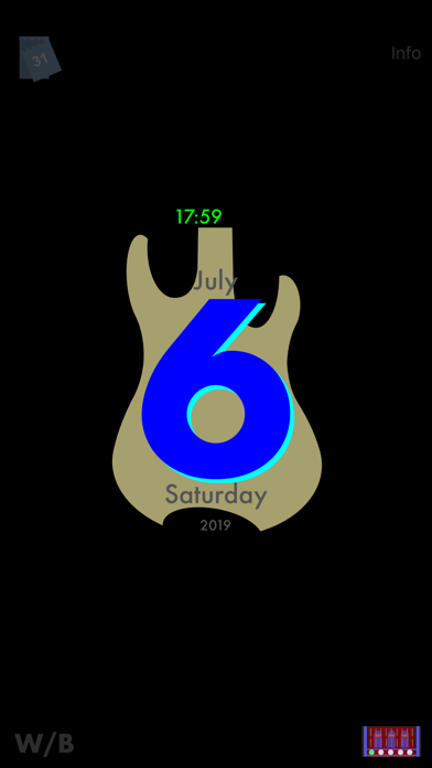 GuitarSilhouetteCalendar Screenshots