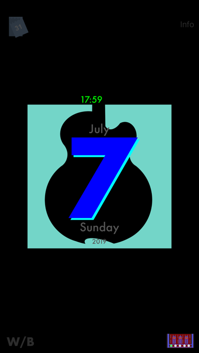 GuitarSilhouetteCalendar Screenshots