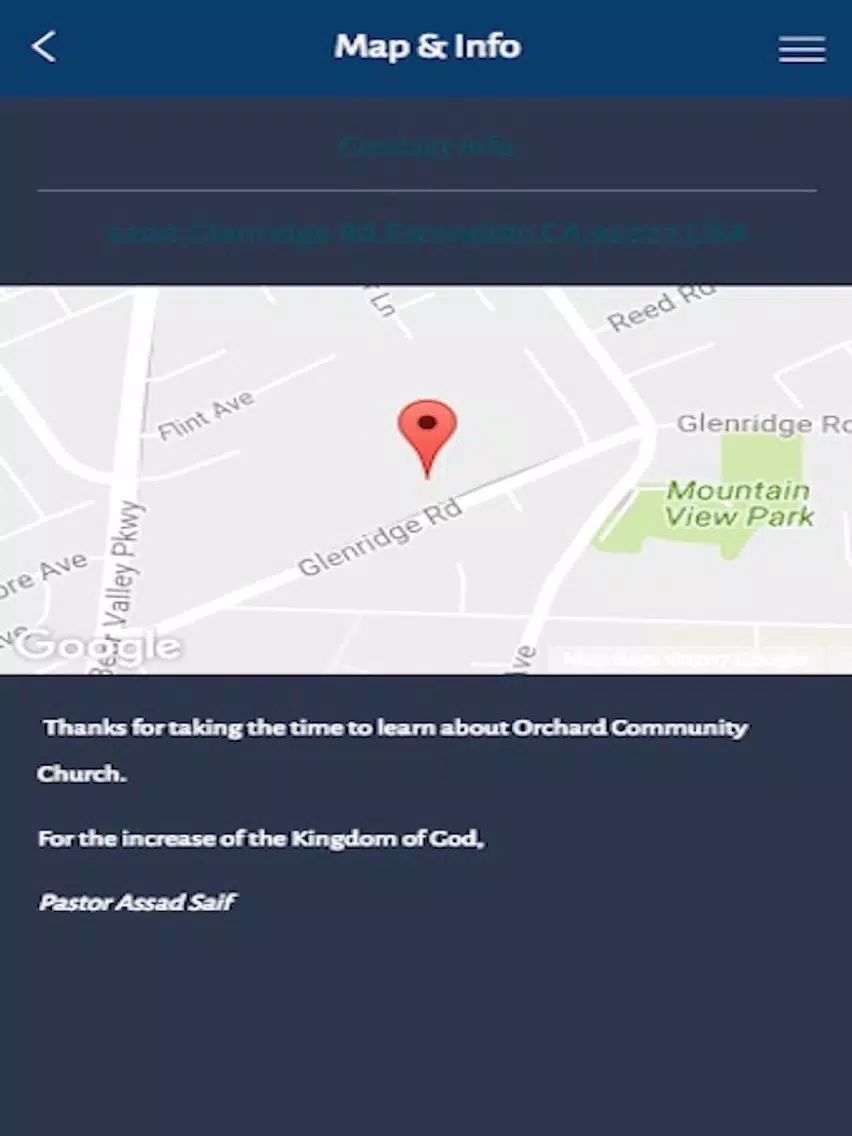 Orchard Community Church iPad Screenshots