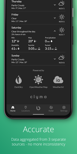 Clyma Weather: Simple, Multi-s Screenshots