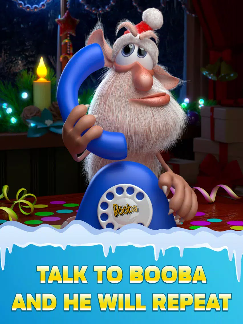 ภาพหน้าจอของ Talking Booba: Santa’s Pet iPad 