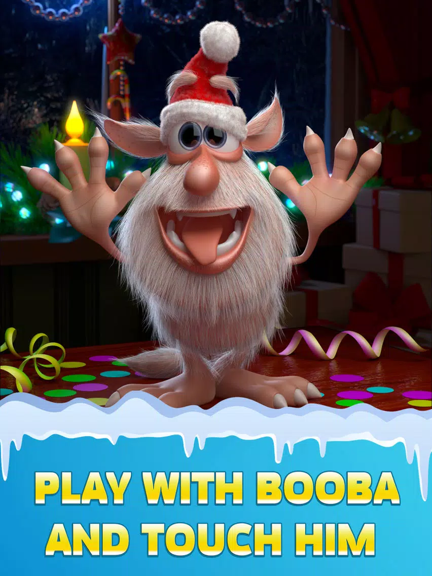 ภาพหน้าจอของ Talking Booba: Santa’s Pet iPad 