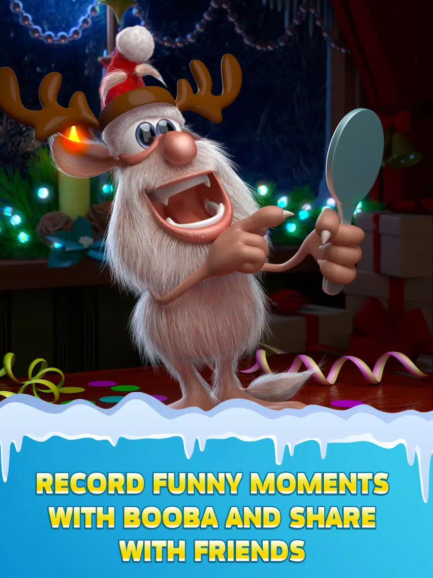 ภาพหน้าจอของ Talking Booba: Santa’s Pet iPad 