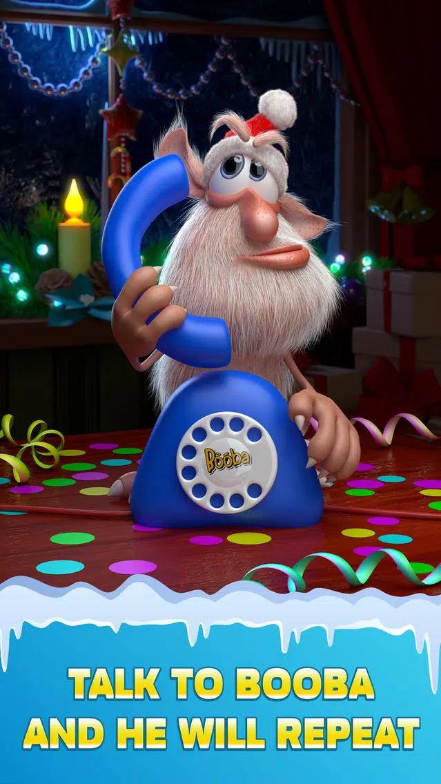 ภาพหน้าจอของ Talking Booba: Santa’s Pet